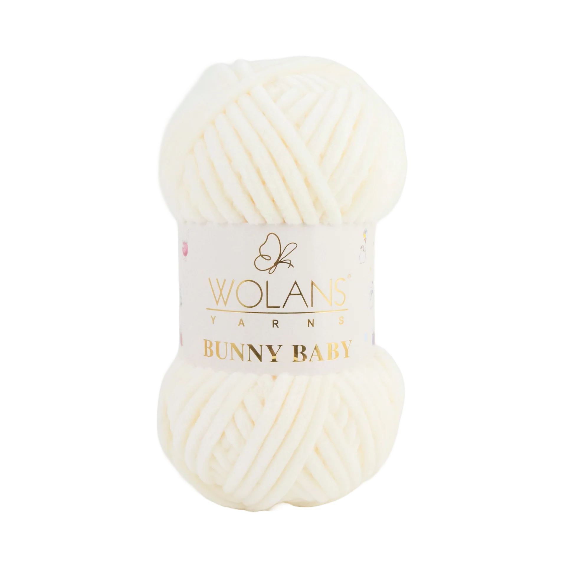 Wolans Bunny Baby chenille garen kleur cream 10002