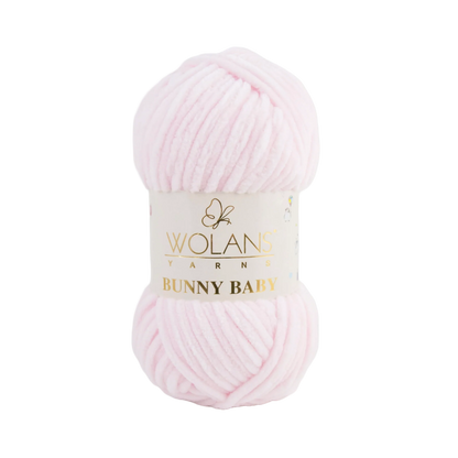 Wolans Bunny Baby chenille garen kleur light pink 10004