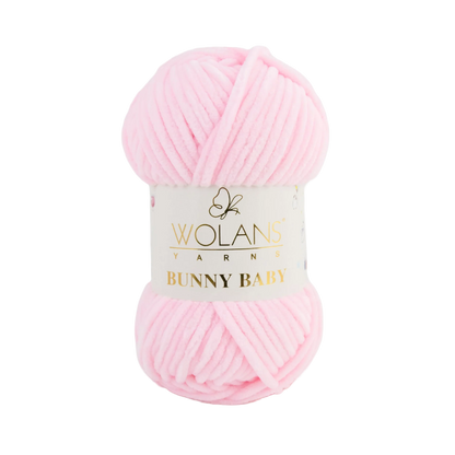 Wolans Bunny Baby chenille garen kleur pink 10005