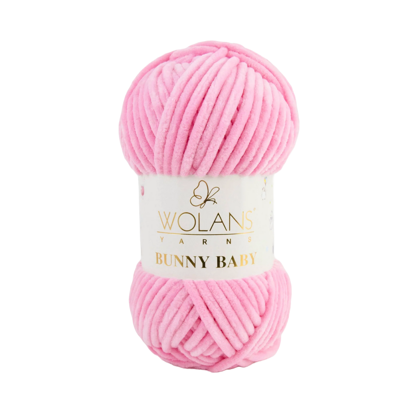 Wolans Bunny Baby chenille garen kleur dark pink 10006