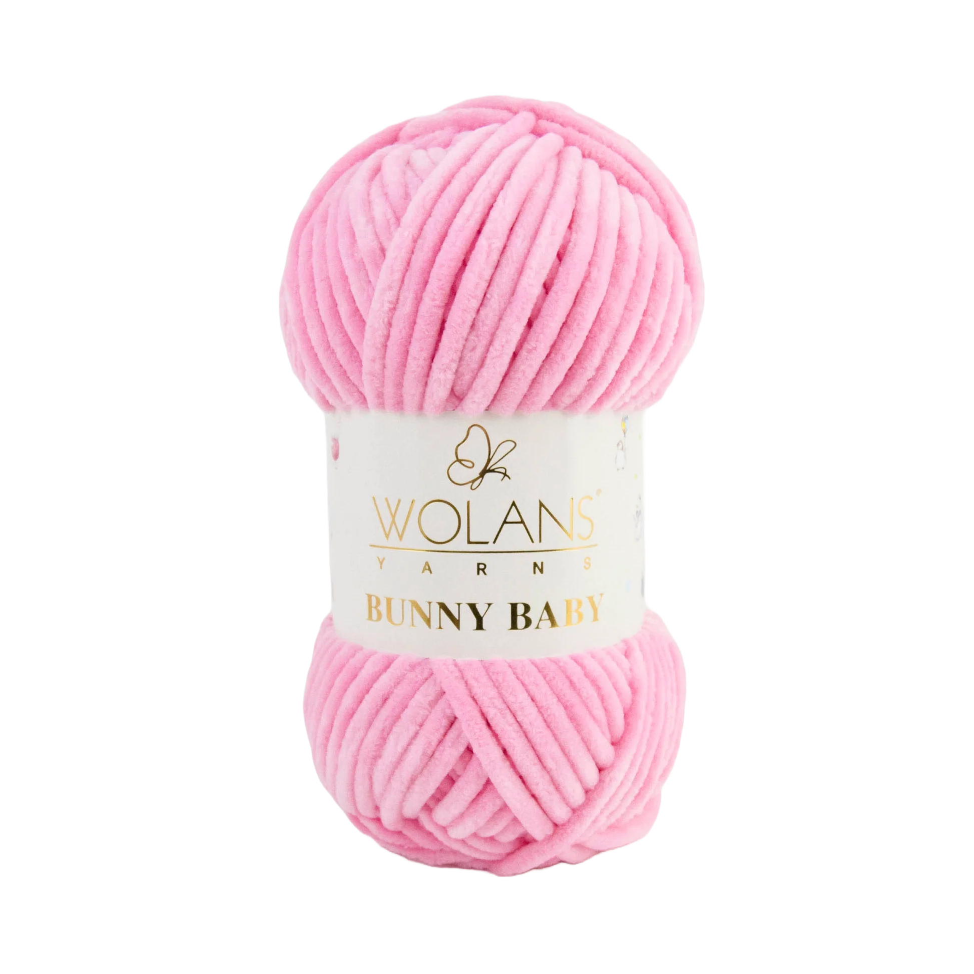 Wolans Bunny Baby chenille garen kleur dark pink 10006