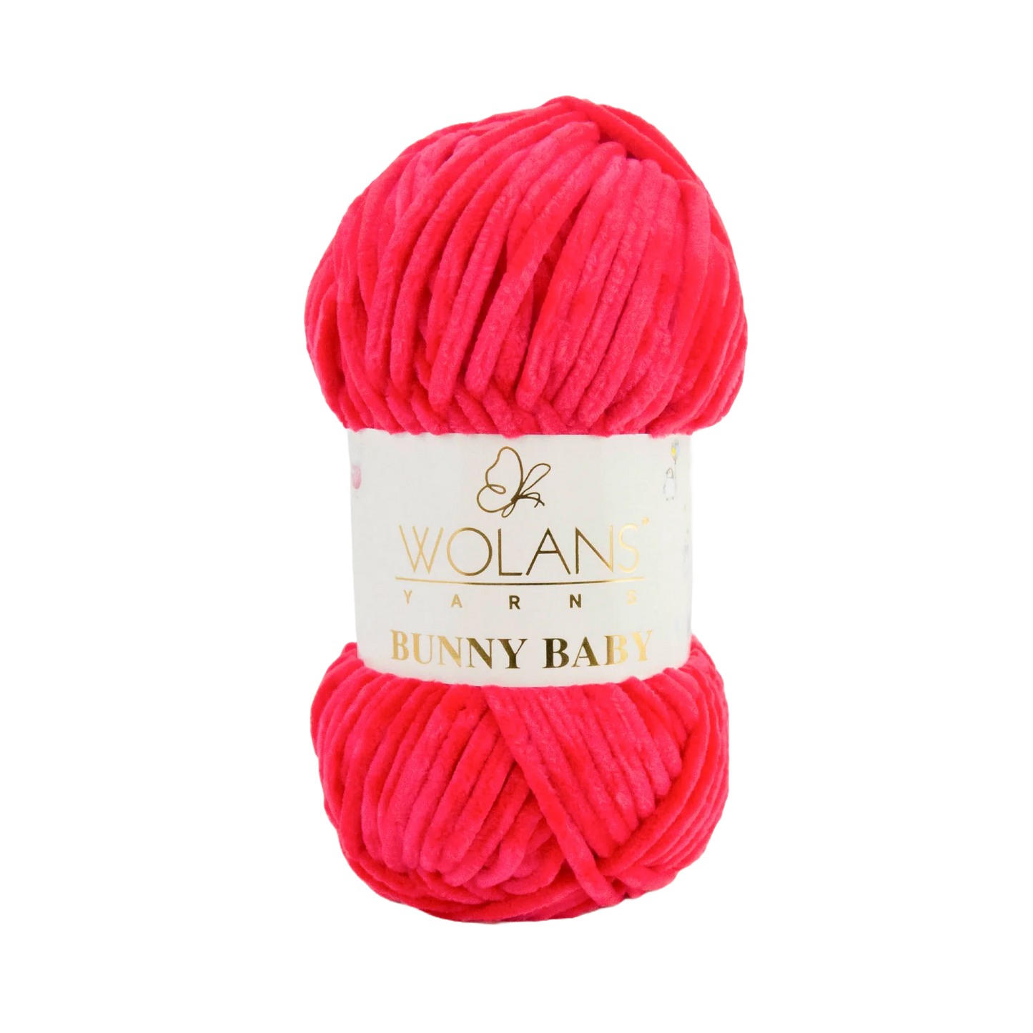 Wolans Bunny Baby chenille garen kleur fuchsia 10007