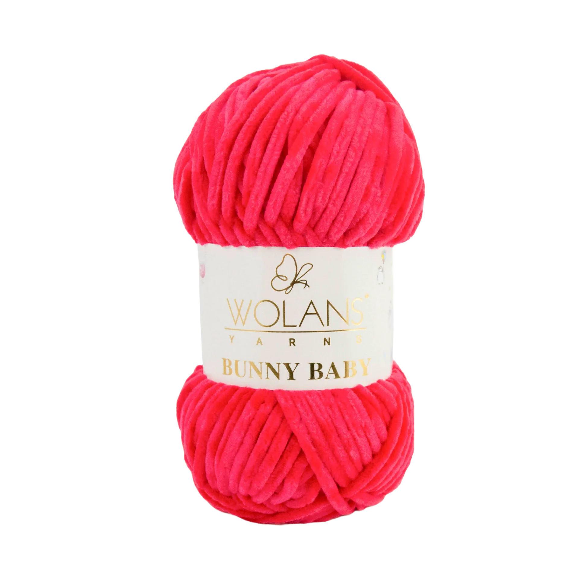 Wolans Bunny Baby chenille garen kleur fuchsia 10007