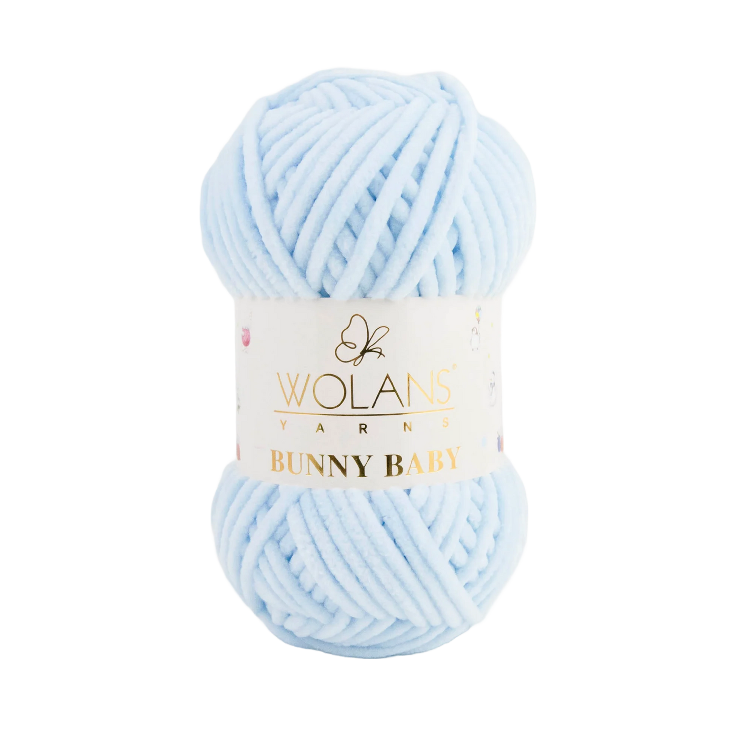 Wolans Bunny Baby chenille garen kleur light blue 10011