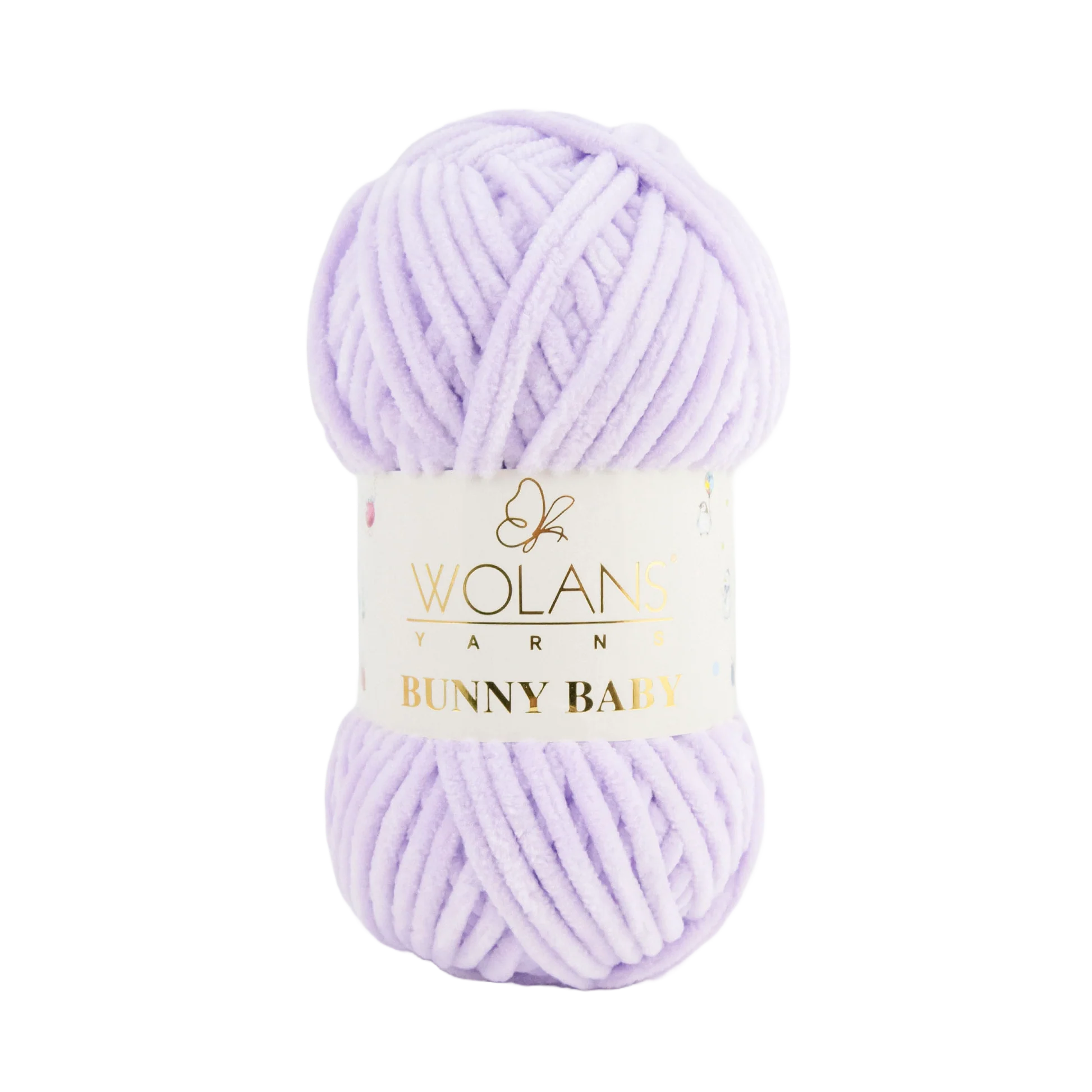 Wolans Bunny Baby chenille garen kleur light purple 10015