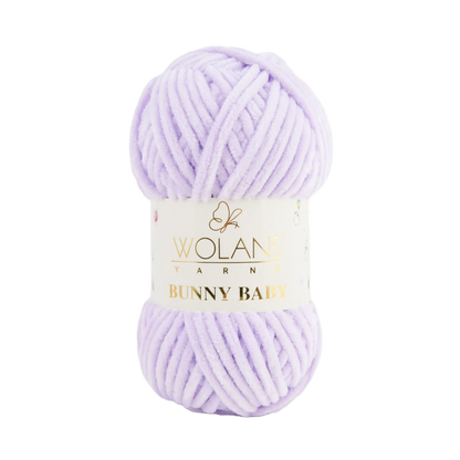 Wolans Bunny Baby chenille garen kleur light purple 10015