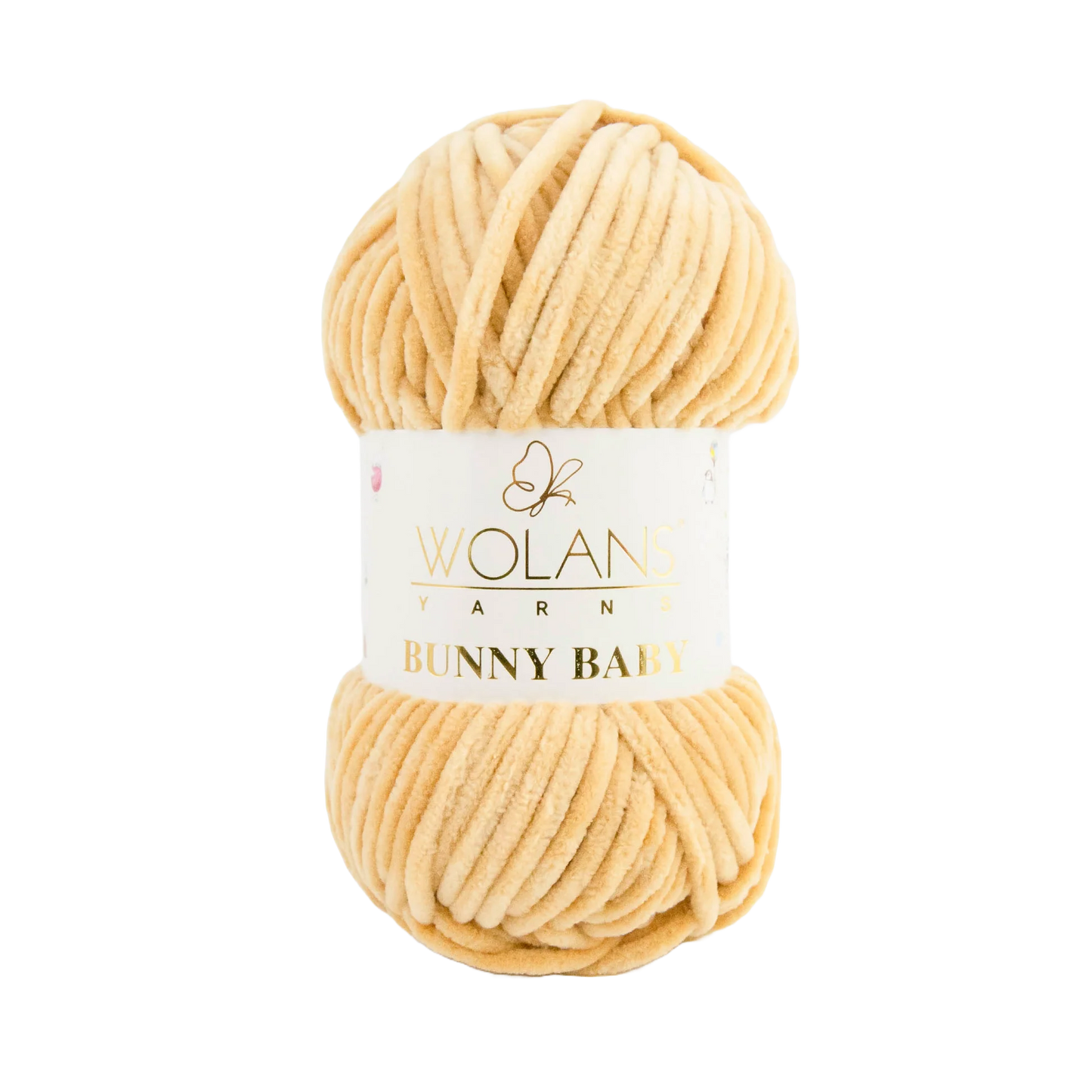 Wolans Bunny Baby chenille garen kleur light brown 10018