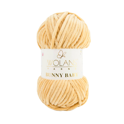 Wolans Bunny Baby chenille garen kleur light brown 10018