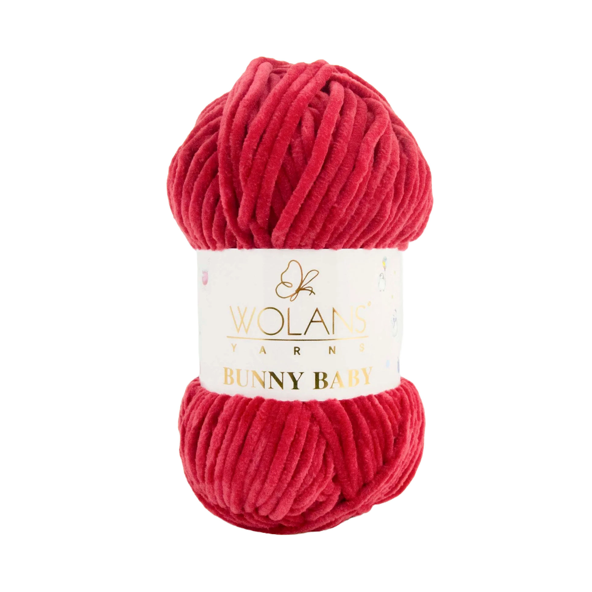 Wolans Bunny Baby chenille garen kleur burgundy 10020