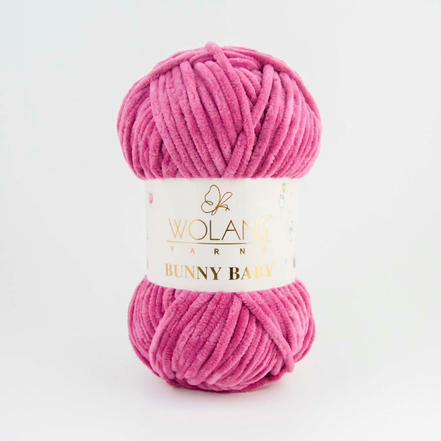 Wolans Bunny Baby chenille garen kleur cherry 10022