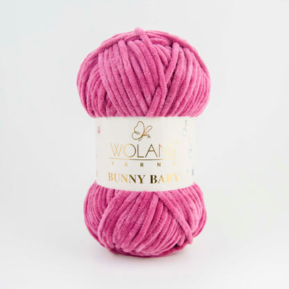 Wolans Bunny Baby chenille garen kleur cherry 10022