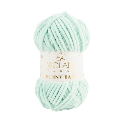 Wolans Bunny Baby chenille garen kleur mint 10023