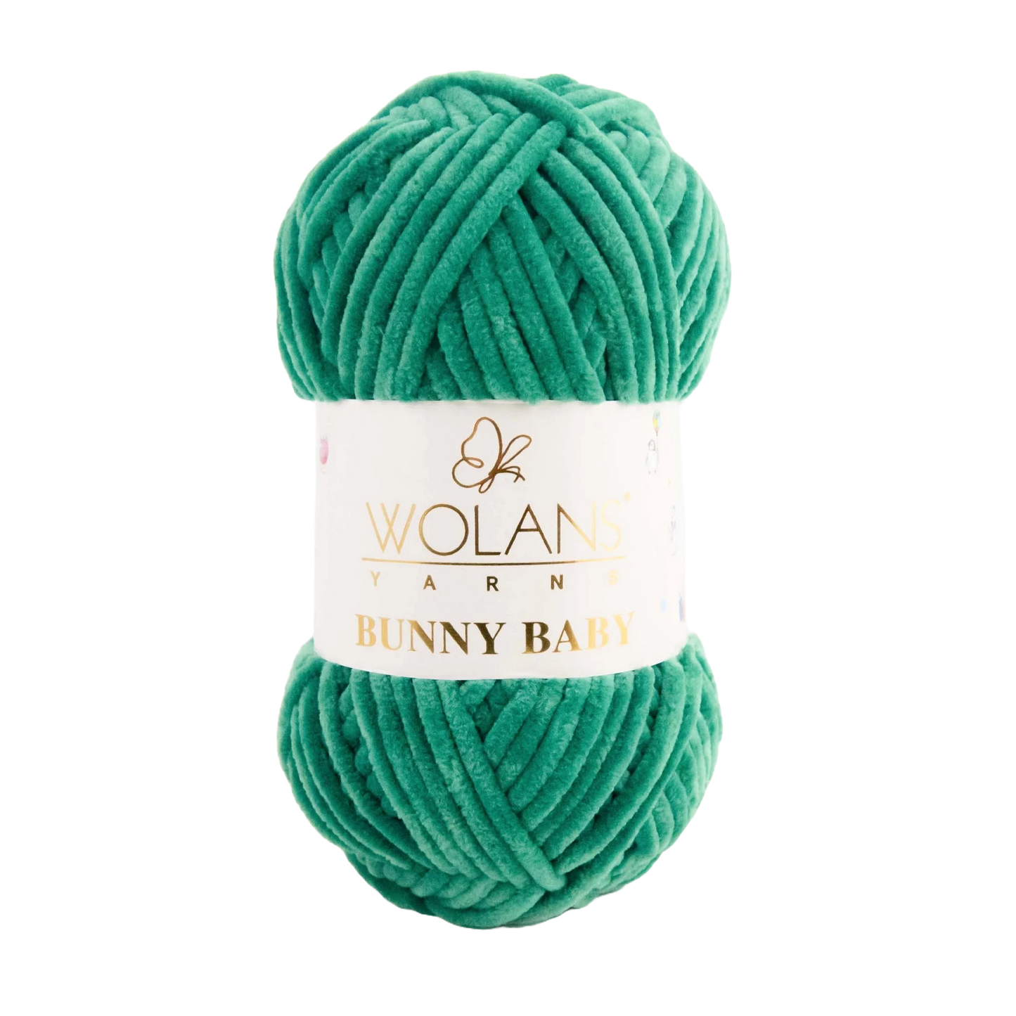 Wolans Bunny Baby chenille garen kleur green 10026