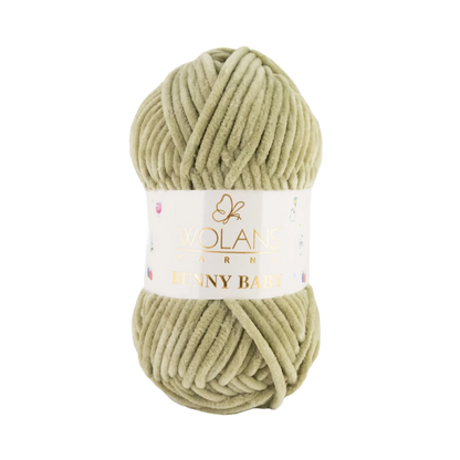 Wolans Bunny Baby chenille garen kleur camel 10029