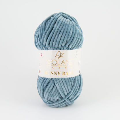 Wolans Bunny Baby chenille garen kleur smoke 10030