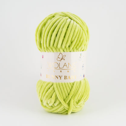 Wolans Bunny Baby chenille garen kleur pistachio 10046