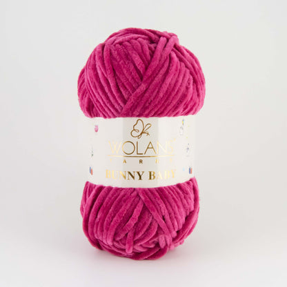 Wolans Bunny Baby chenille garen kleur berry 10052