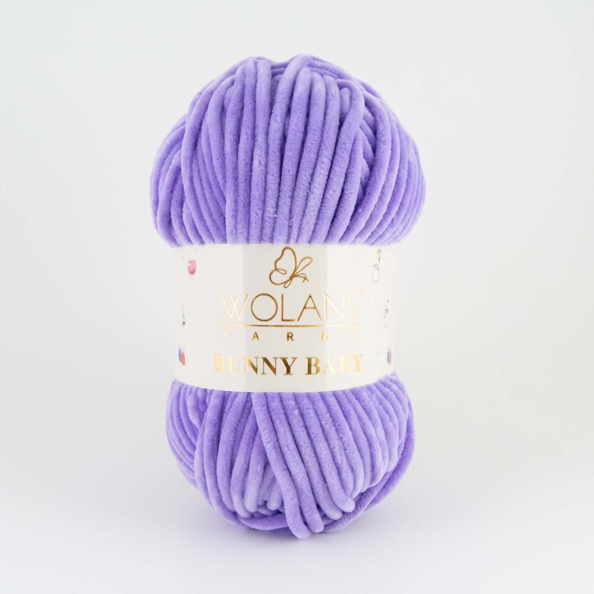 Wolans Bunny Baby chenille garen kleur viola 10055
