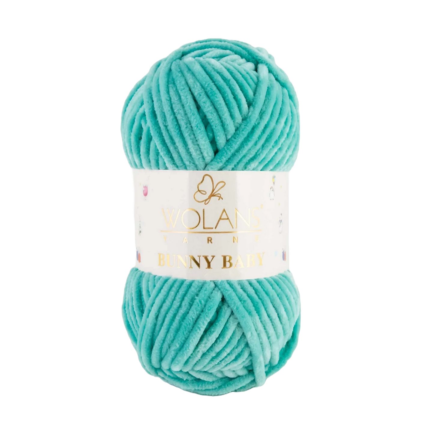 Wolans Bunny Baby chenille garen kleur emerald 10056