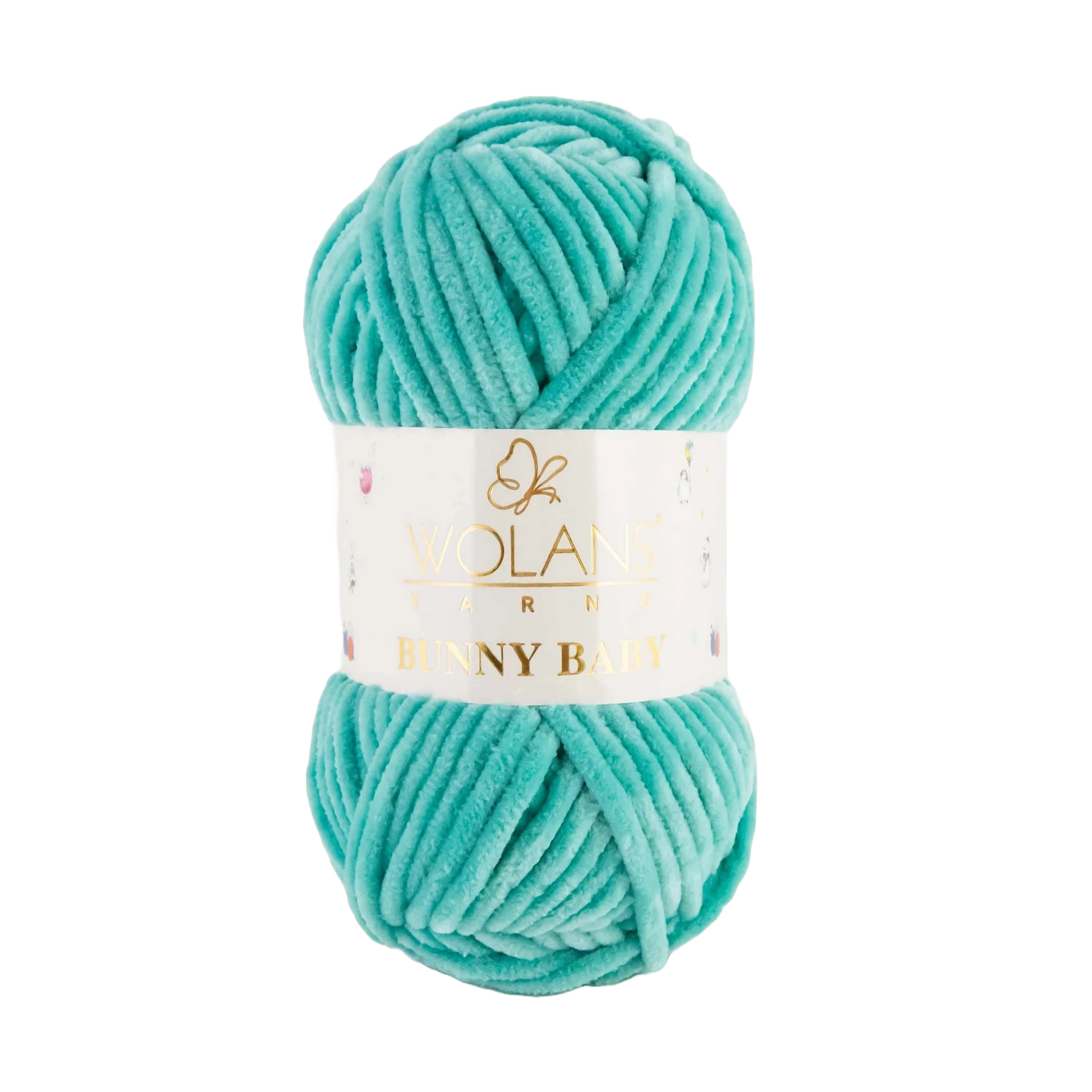 Wolans Bunny Baby chenille garen kleur emerald 10056