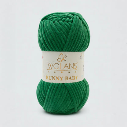 Wolans Bunny Baby chenille garen kleur jade 10086