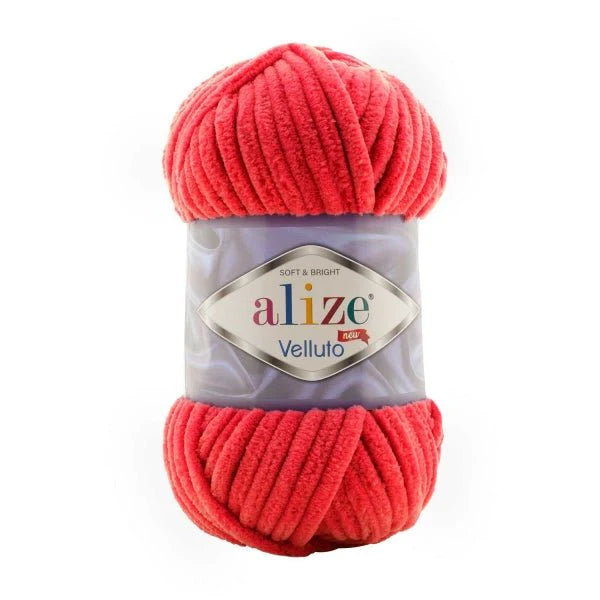 Alize Velluto garen kleur 056 red