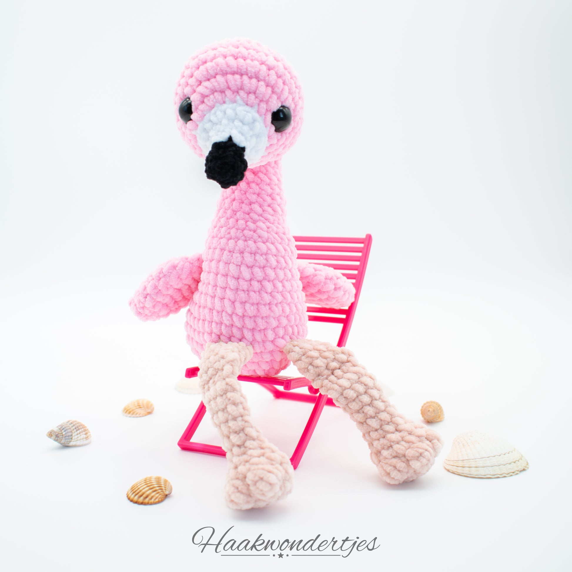 Gehaakte flamingo met Durable Velvet garen