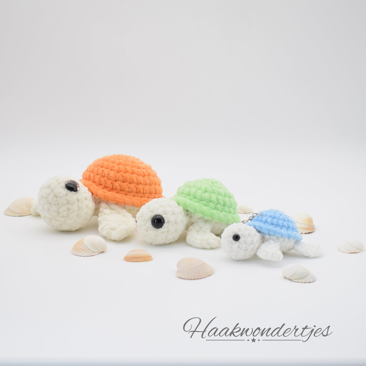 Gehaakte schildpadden met Wolans Bunny Baby garen en Durable Velvet garen