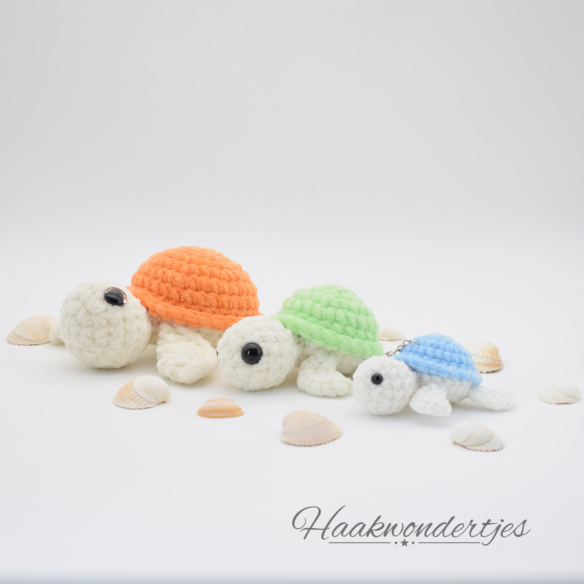 Gehaakte schildpadden met Wolans Bunny Baby garen en Durable Velvet garen