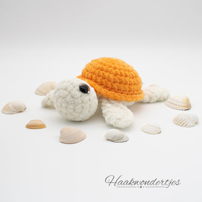 Gehaakte schildpad met Wolans Bunny Baby garen