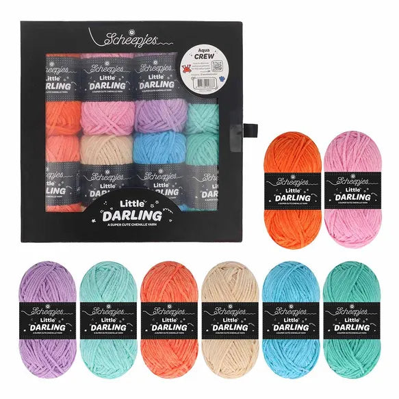Scheepjes Little Darling Colour Pack 8 x 25 gr Aqua Crew