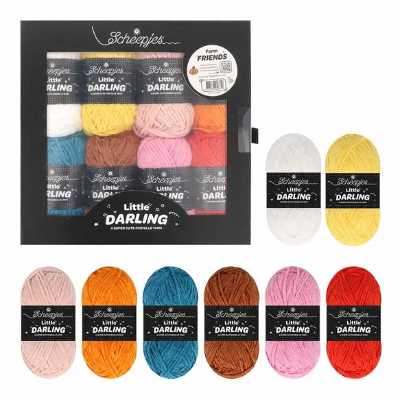 Scheepjes Little Darling Colour Pack 8 x 25 gr Farm Friends